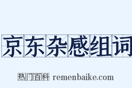 京东杂感组词是什么意思的图片
